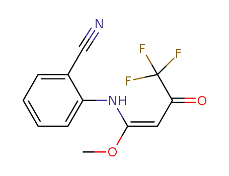 (E)-1,1,1-trifluoro-4-methoxy-4-(2-cyanophenyl)aminobut-3-en-2-one