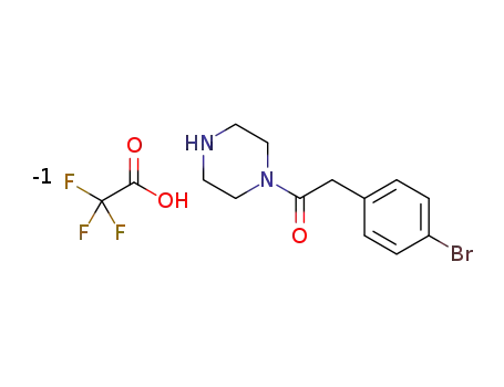 2-(4-bromophenyl)-1-(piperazin-1-yl)ethanone trifluoroacetic acid