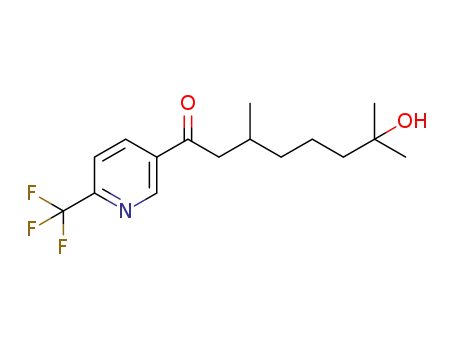 7-hydroxy-3,7-dimethyl-1-(6-(trifluoromethyl)pyridin-3-yl)octan-1-one
