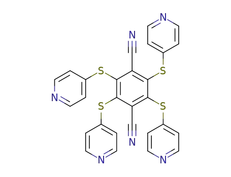 2,3,5,6-tetrakis(pyridin-4-ylthio)terephthalonitrile