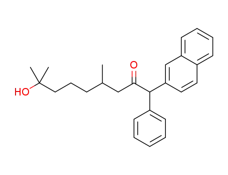 8-hydroxy-4,8-dimethyl-1-(naphthalen-2-yl)-1-phenylnonan-2-one