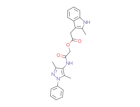 2-((3,5-dimethyl-1-phenyl-1H-pyrazol-4-yl)amino)-2-oxoethyl 2-(2-methyl-1H-indol-3-yl)acetate