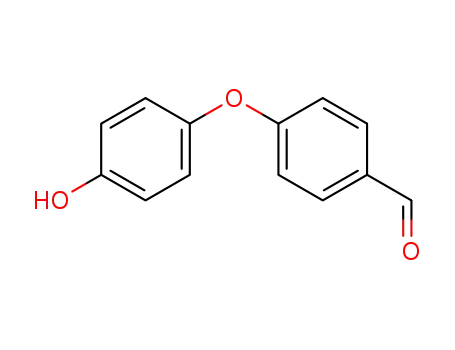 Molecular Structure of 91378-31-3 (Benzaldehyde, 4-(4-hydroxyphenoxy)-)