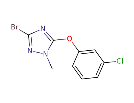 3-bromo-5-(3-chlorophenoxy)-1-methyl-1H-1,2,4-triazole