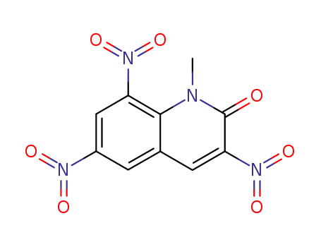 Molecular Structure of 98993-72-7 (2(1H)-Quinolinone, 1-methyl-3,6,8-trinitro-)
