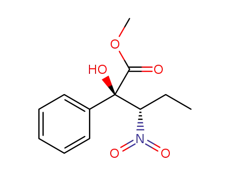 methyl (2R,3S)-2-hydroxy-3-nitro-2-phenylpentanoate