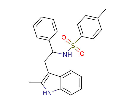 4-methyl-N-(2-(2-methyl-1H-indol-3-yl)-1-phenylethyl)-benzenesulfonamide