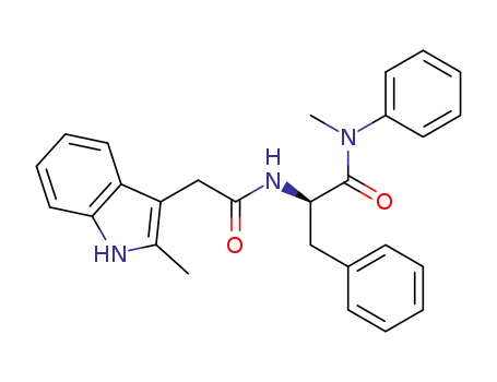 (R)-N-methyl-2-(2-(2-methyl-1H-indol-3-yl)-acetamido)-N,3-diphenylpropanamide