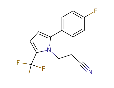 2-(4-fluorophenyl)-5-trifluoromethyl-1H-pyrrole-1-propanenitrile