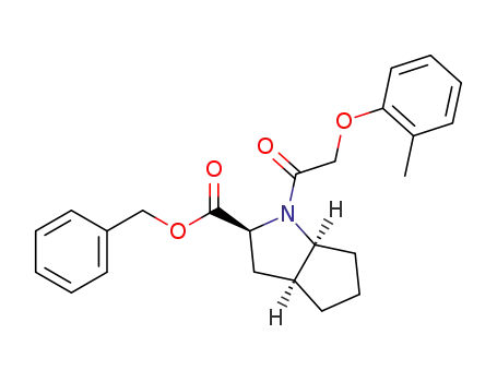 benzyl (2S,3aS,6aS)-1-(2-(o-tolyloxy)acetyl)octahydrocyclopenta[b]pyrrole-2-carboxylate