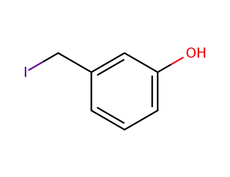 Molecular Structure of 102998-68-5 (Phenol, 3-(iodomethyl)-)