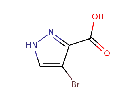 Molecular Structure of 13745-17-0 (4-BROMO-1H-PYRAZOLE-3-CARBOXYLIC ACID)