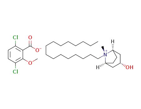 N-hexadecyltropinium 3,6-dichloro-2-methoxybenzoate