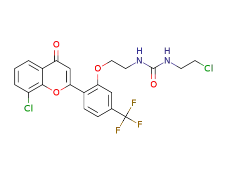 1-(2-chloroethyl)-3-[2-[2-(8-chloro-4-oxochromen-2-yl)-5-(trifluoromethyl)phenoxy]ethyl]urea