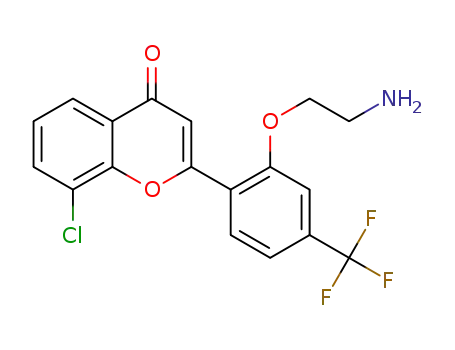 2-[2-(2-aminoethoxy)-4-(trifluoromethyl)phenyl]-8-chlorochromen-4-one