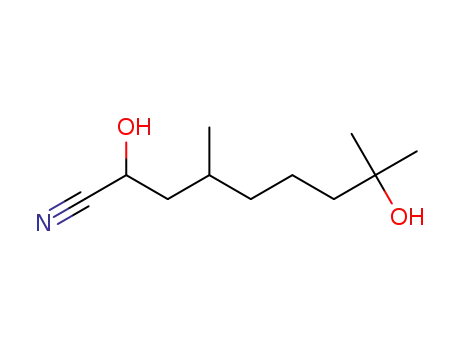 2,8-dihydroxy-4,8-dimethylnonanenitrile
