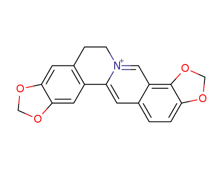 Bis[1,3]benzodioxolo[5,6-a:4',5'-g]quinolizinium,6,7-dihydro-