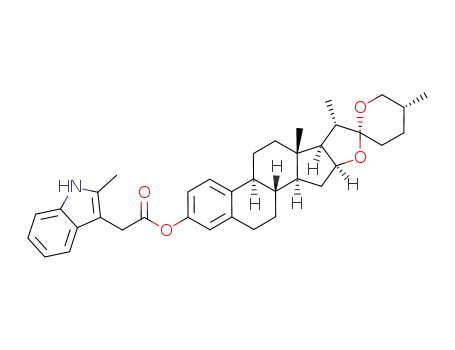 (22R,25R)-3β-(2-methyl-1H-indole-3-acetic carboxylate)-1,3,5(10)-trien-20α-spirostan