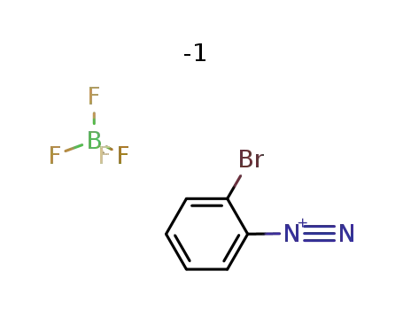 Molecular Structure of 10448-07-4 (Benzenediazonium, 2-bromo-, tetrafluoroborate(1-))