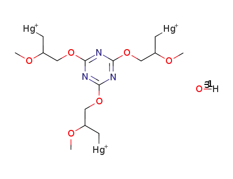 tris-(3-mercurio(1+)-2-methoxy-propoxy)-[1,3,5]triazine; trihydroxide
