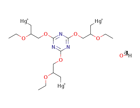 tris-(2-ethoxy-3-mercurio(1+)-propoxy)-[1,3,5]triazine; trihydroxide