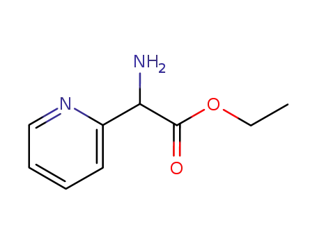 Molecular Structure of 55243-15-7 (Ethyl 2-aMino-2-(2-pyridinyl)acetate)