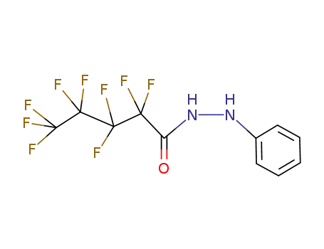 Molecular Structure of 77146-67-9 (Pentanoic acid, nonafluoro-, 2-phenylhydrazide)