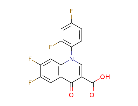 1-(2,4-Difluorophenyl)-6,7-difluoro-1,4-dihydro-4-oxoquinolin-3-carboxylic acid;