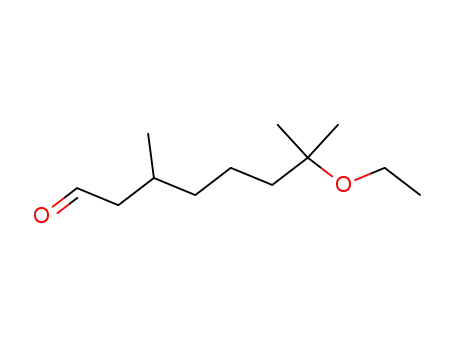 Molecular Structure of 3613-33-0 (Octanal, 7-ethoxy-3,7-dimethyl-)