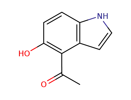Molecular Structure of 126963-80-2 (Ethanone, 1-(5-hydroxy-1H-indol-4-yl)-)