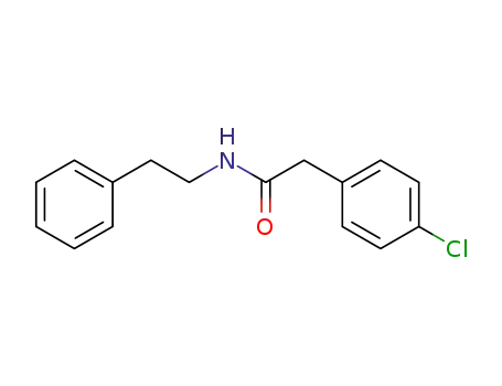 Molecular Structure of 83303-96-2 (2-(4-chlorophenyl)-N-(2-phenylethyl)acetamide)