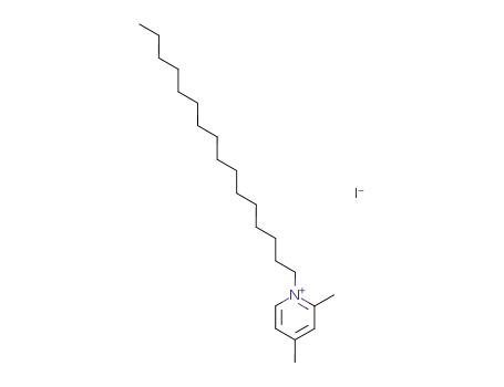 Molecular Structure of 78191-89-6 (Pyridinium, 1-hexadecyl-2,4-dimethyl-, iodide)