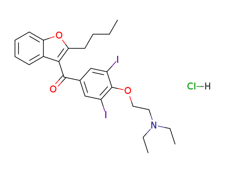 Methanone,(2-butyl-3-benzofuranyl)[4-[2-(diethylamino)ethoxy]-3,5-diiodophenyl]-,hydrochloride (1:1)
