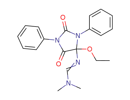 5-<(Dimethylamino)methylenamino>-5-ethoxy-1,3-diphenyl-2,4-imidazolidindion