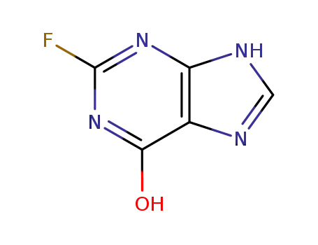 Molecular Structure of 1480-90-6 (2-fluoro-hypoxanthine)