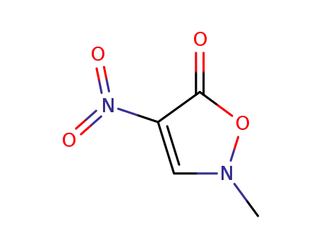 Molecular Structure of 138842-45-2 (5(2H)-Isoxazolone, 2-methyl-4-nitro-)