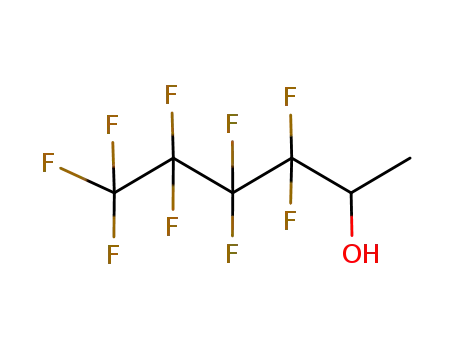 Molecular Structure of 116741-81-2 (2-Hexanol, 3,3,4,4,5,5,6,6,6-nonafluoro-)
