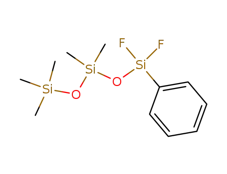 Molecular Structure of 144090-03-9 (Trisiloxane, 1,1-difluoro-3,3,5,5,5-pentamethyl-1-phenyl-)