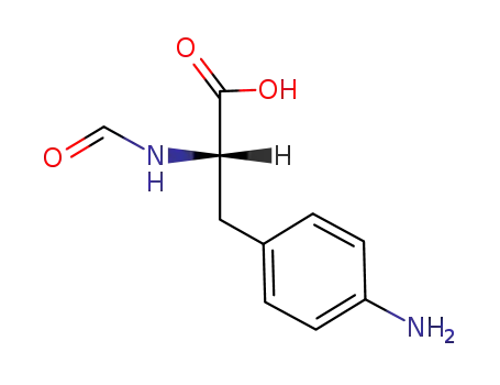 Molecular Structure of 94976-10-0 (L-Phenylalanine, 4-amino-N-formyl-)
