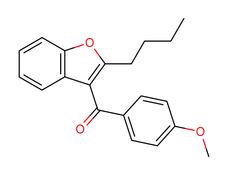 Molecular Structure of 83790-87-8 ((2-butylbenzofuran-3-yl) (4-methoxyphenyl) ketone)