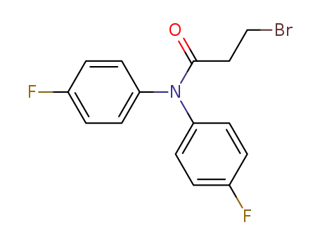 Molecular Structure of 95017-63-3 (Propanamide, 3-bromo-N,N-bis(4-fluorophenyl)-)