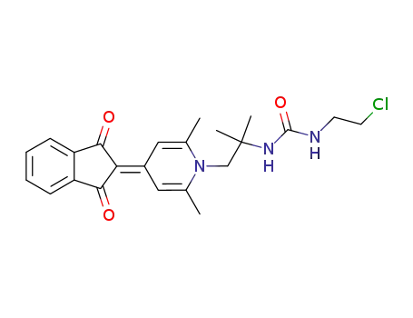 (chloro-2 ethyl)-1 (<(indanedione-1,3 ylidene-2 yl)-4 dimethyl-2,6 dihydro-1,4 pyridinyl-1>-3 methyl-2 propyl-2)-3 uree