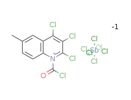 1-(chlorocarbonyl)-2,3,4-trichloro-6-methylquinolinium hexachloroantimonate