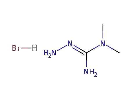Molecular Structure of 13750-16-8 (Hydrazinecarboximidamide, N,N-dimethyl-, monohydrobromide)