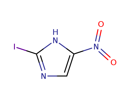 Molecular Structure of 13369-81-8 (1H-Imidazole, 2-iodo-4-nitro-)