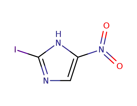 Molecular Structure of 13369-81-8 (1H-Imidazole, 2-iodo-4-nitro-)