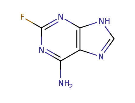 Molecular Structure of 700-49-2 (2-Fluoroadenine)