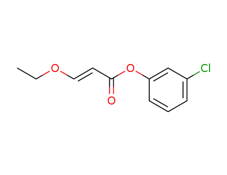 Molecular Structure of 105786-77-4 (2-Propenoic acid, 3-ethoxy-, 3-chlorophenyl ester)