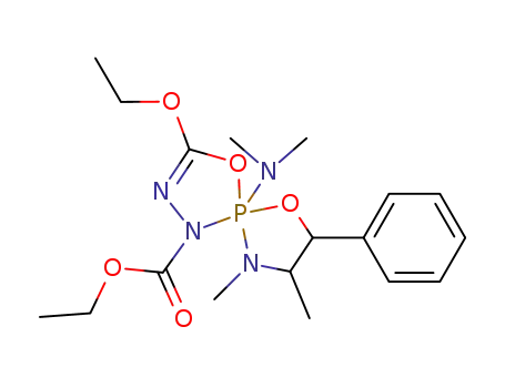 dimethyl-1,2-phenyl-3 dimethylamino-5 ethoxy-7 carboethoxy-9 dioxa-4,6-triaza-1,8,9 phospha(V)-5 spiro(4,4)nonene-7,8