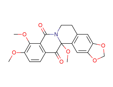 9,10,13a-trimethoxy-2,3-(methylenedioxy)-8,13-dioxo-5,6,13,13a-tetrahydro-8H-dibenzoquinolizine